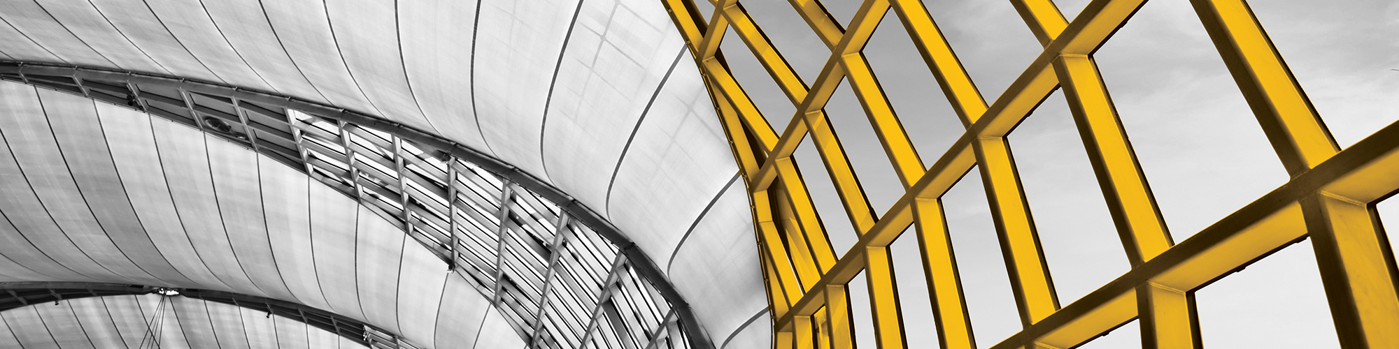 Glass with yellow and black accents