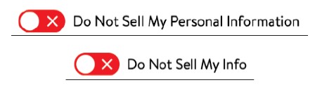 Personal Info Buttons