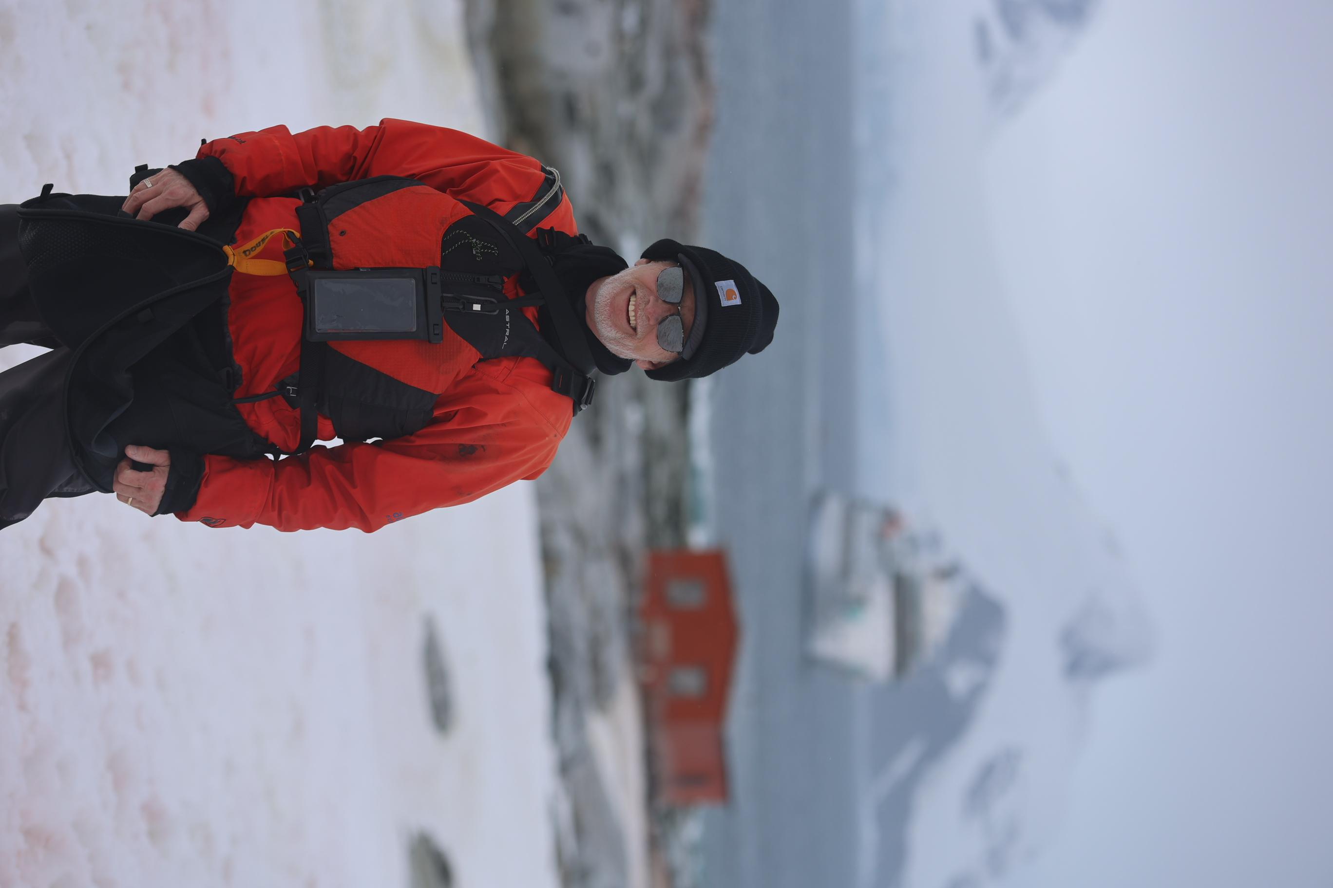 Christopher Bolen in Antarctica