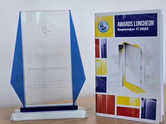 Award for Womble Bond Dickinson from the Colorado Lawyers Committee