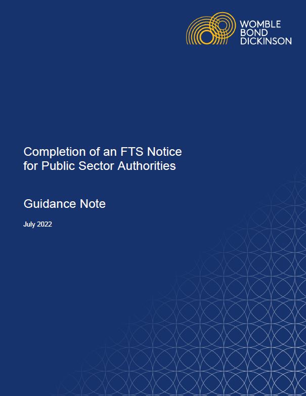 Completion of FTS notices - Guidance Note