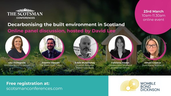 Decarbonising the built environment in Scotland event panellists