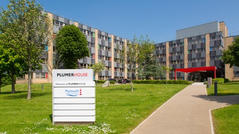 The front of Plymouth Community Homes' head office at Plumer House