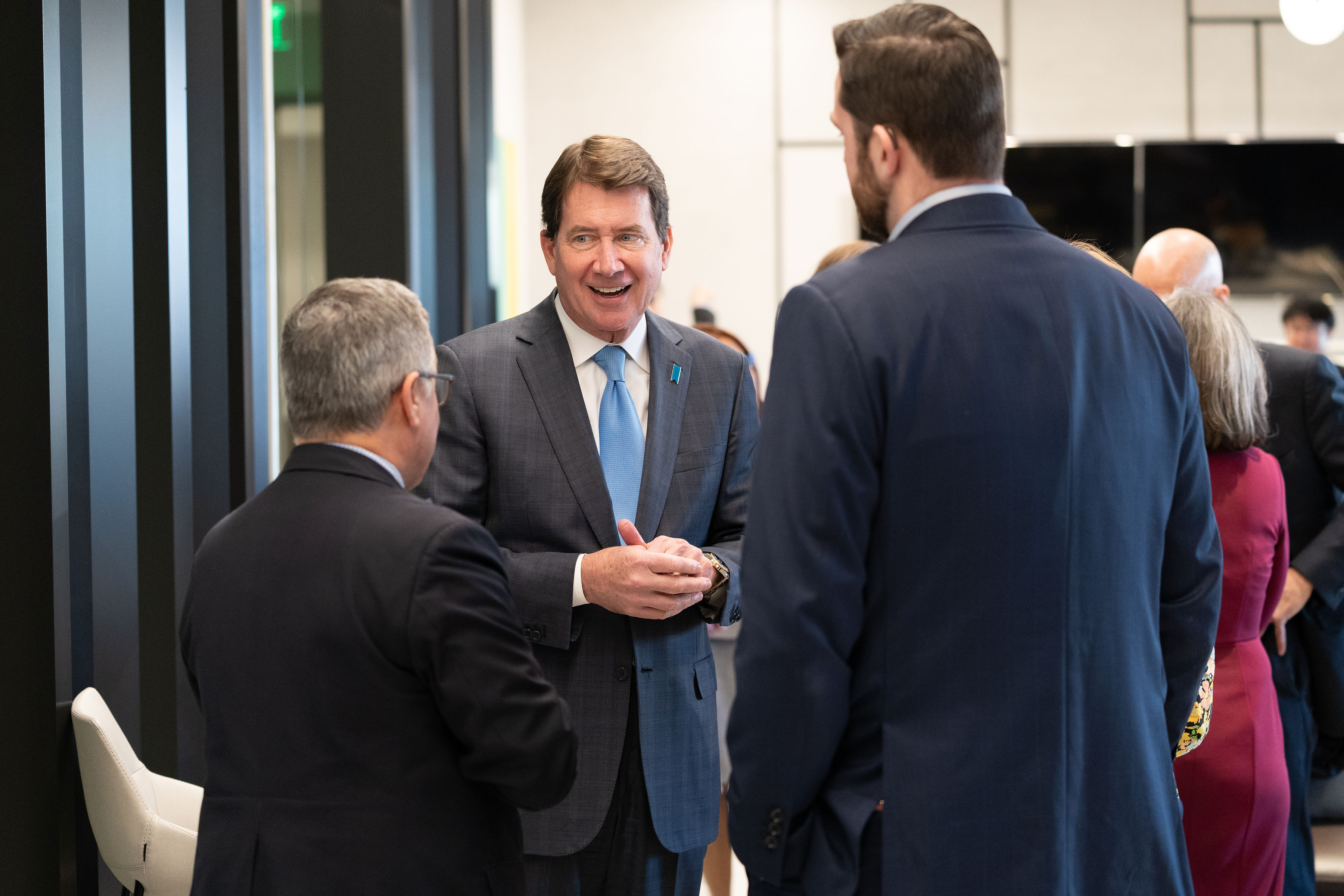 Senator Bill Hagerty speaks with event attendees.