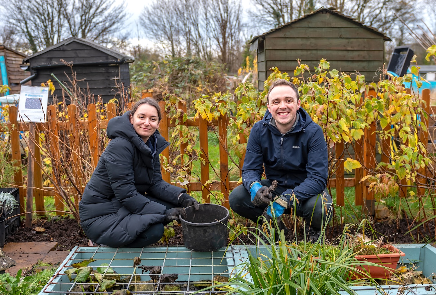 Picture of two WBD employees smiling at a team volunteering day