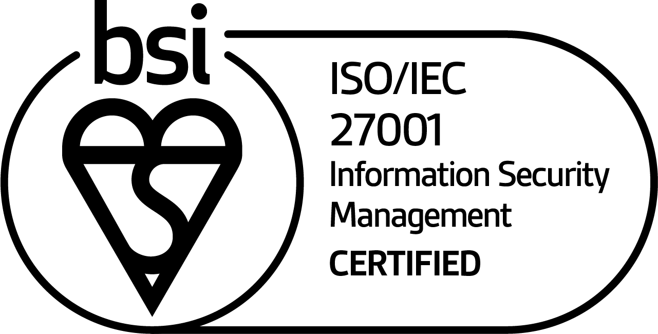 BSI ISO 27001 certified
