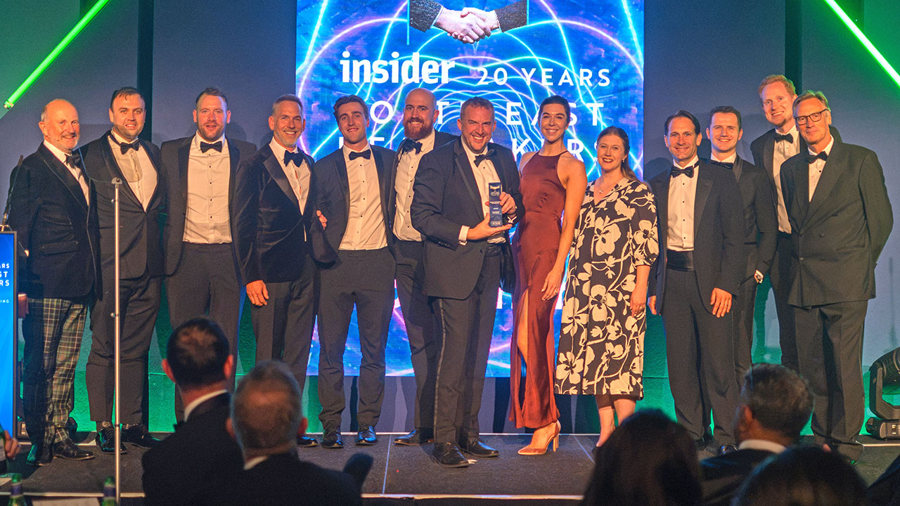 WBD and deal team at Insider North East Dealmakers Awards
