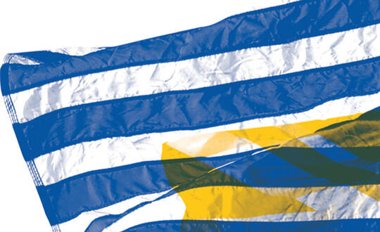 Banner - transatlantic flags