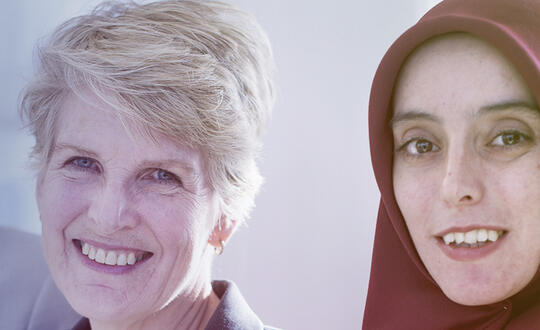 diverse women smiling