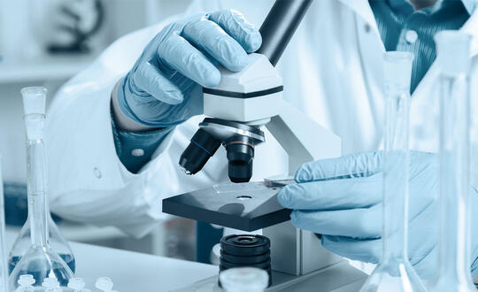 Medical testing in laboratory - Shutterstock 522110878