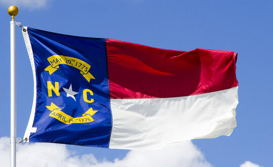 North Carolina State Flag - Shutterstock 74455747