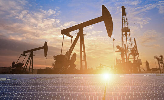Oil and solar energy - Shutterstock 796922470