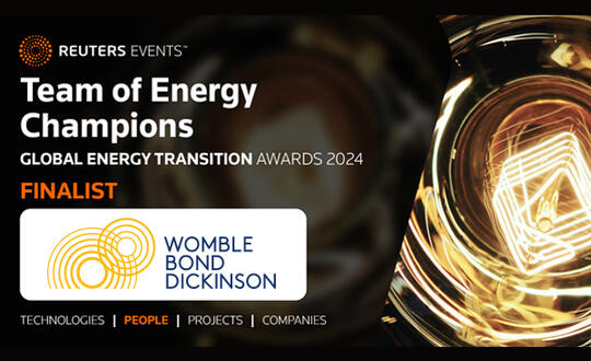 Womble Bond Dickinson Named a 2024 Global Energy Transition Award Finalist
