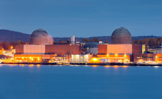 A nuclear power plant on the Hudson River