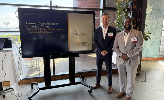 Daniel Fitzgerald and Devin Harvin Present on Surging Earnouts to ACC Baltimore