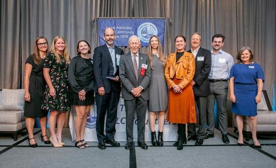 Members of Womble Bond Dickinson's Denver office at the Colorado Lawyers Committee Awards