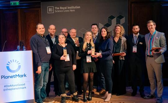 WBD recognised at The Planet Mark Awards 2022