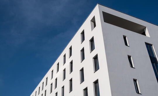 White moden buidling