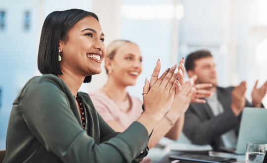 Group of people clapping