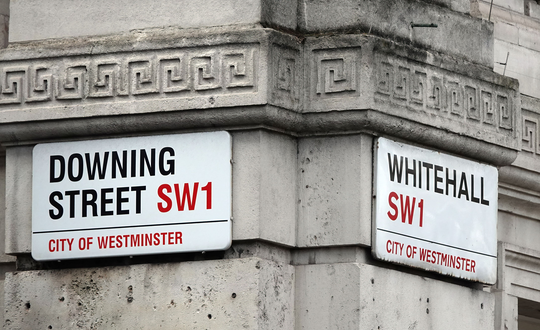 Downing Street sign