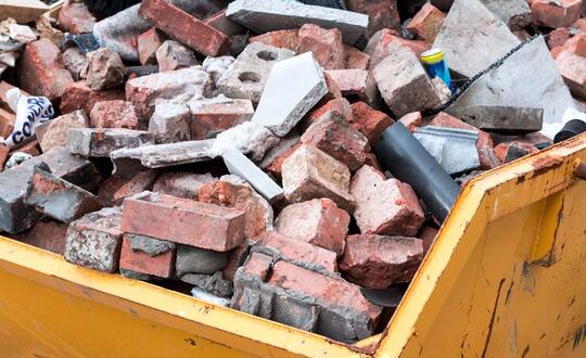 Construction waste. 