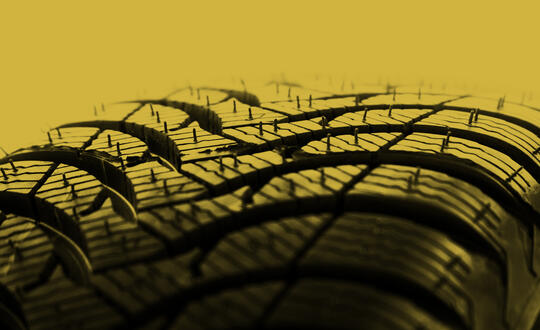 Close up of tyre