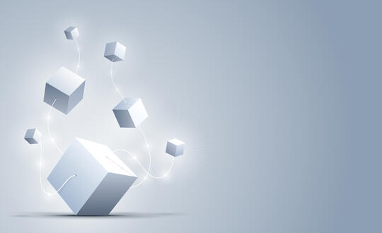 Grey and white cubes