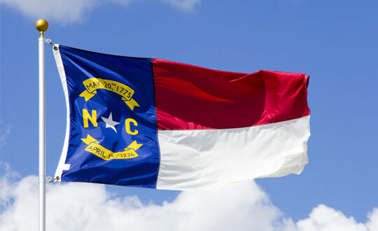 North Carolina State Flag - Shutterstock 74455747